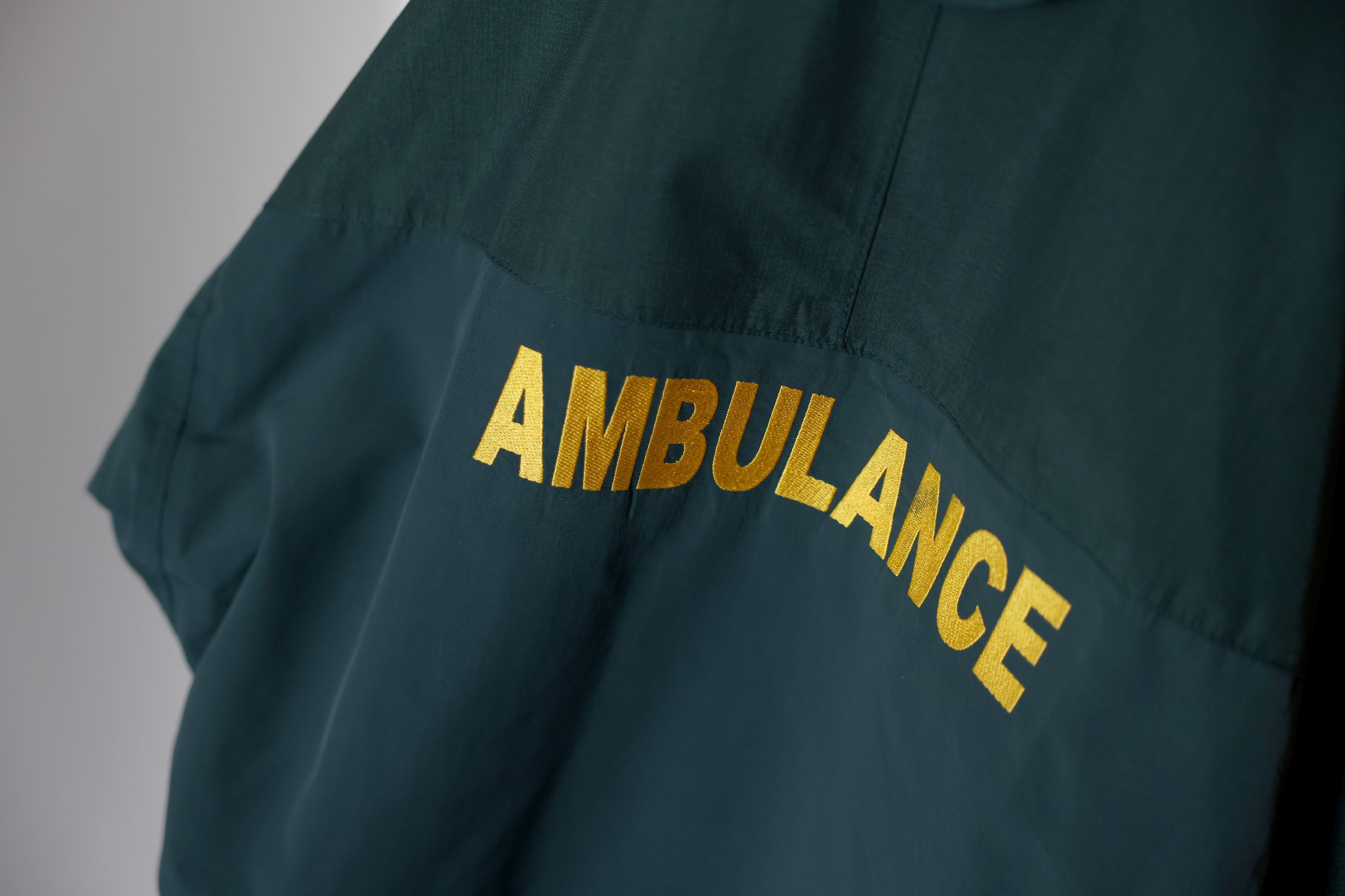 Back of ambulance coat